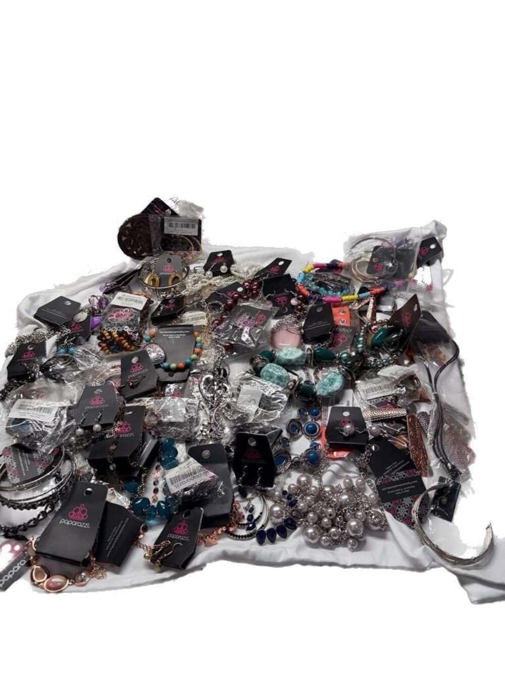 Over 4lb Paparazzi Accessories Jewelry Huge Bulk Lot NWT Necklaces Earrings Brac